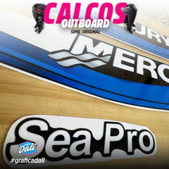 Calcos Outboards Mercury 15 Hp Sea Pro 99-07 Grafica - M 02 - comprar online