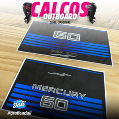 Calcos Outboards Mercury 60 Hp 98-01 Grafica Nautica M - 06 - comprar online