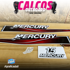 Calcos Outboards Mercury 15 Hp 05-12 Grafica Nautica - M 08 - comprar online