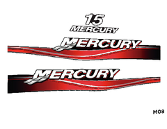 Calcos Outboards Mercury 15 Hp 05-12 Grafica Nautica - M 08