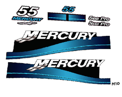 Calcos Outboards Mercury 50 Hp 99-07 Grafica Nautica - M 10