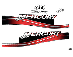 Calcos Outboars Mercury 40 Hp 2005 -2012 Grafica - M 11