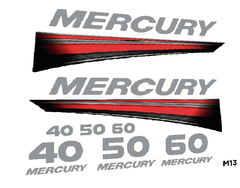 Calcos Outboars Mercury 60 Hp 2013 -2017 2t Grafica - M 13