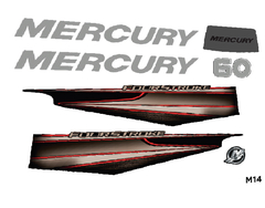 Calcos Outboars Mercury 60 Hp 2015 -2017 4t Grafica - M 14