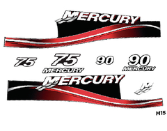 Calcos Outboards Mercury 90 Hp Elpto Año 2005 - 2012 - M 15
