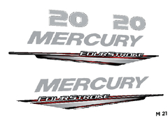 Calcos Outboards Mercury 20 Hp Año 2015-2017 - M 21