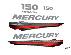 Calcos Outboard Mercury 150 Hp 2013-2017 Red - M 37