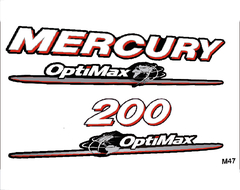 Calcos Outboards Mercury 200hp 2006-2012 Optimax - M 47