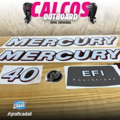 Calcos Outboars Mercury 40 Hp 2010-2013 Grafica Nautica - M 09 - comprar online