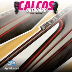 Calcos Outboars Mercury 60 Hp 2015 -2017 4t Grafica - M 14 - comprar online