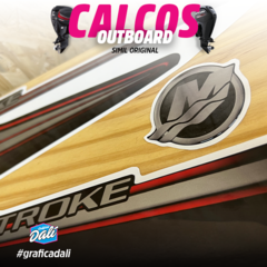 Calcos Outboars Mercury 60 Hp 2015 -2017 4t Grafica - M 14 en internet