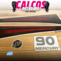 Calcos Outboars Mercury 90 Hp 2015-2017 2t Grafica - M 16 en internet