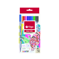 Microfibras 0.4mm Liner FILGO 10 colores