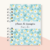 PLANNER DO MENSAGEIRO FEMININO - FLORAL FUNDO AZUL