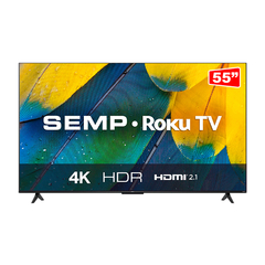 Tv led 4K SEMP 55 ROKU 55RK8600 SMART WIFI Giga