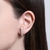 Brinco Ear Hook Zircônias Intercaladas Banhada Ouro - comprar online
