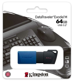 USB KINGSTON 64GB EXODIA M NEGRO en internet