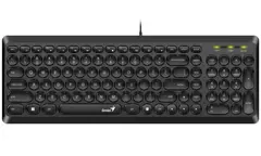 TECLADO GENIUS SLIMSTAR Q200 USB BLACK