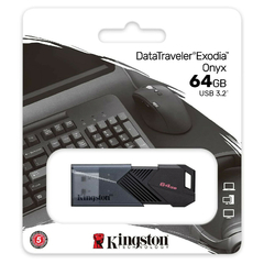 USB KINGSTON 64GB EXODIA ONYX GEN 1 en internet