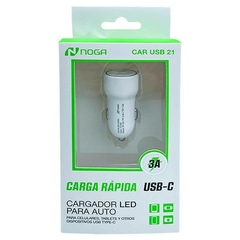 CARGADOR AUTO USB-21 TIPO C NOGA - comprar online