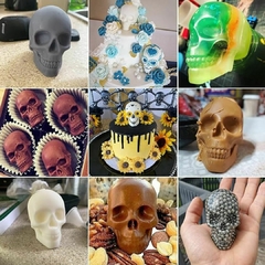 Cubetera Calavera Hielos Con Forma de Calavera Huesos - tienda online