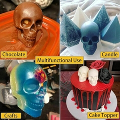 Imagen de Cubetera Calavera Hielos Con Forma de Calavera Huesos