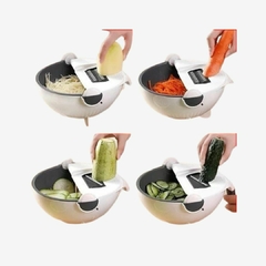 Mandolina Cortador Rallador De Verduras + Colador + Bowl - comprar online