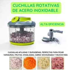 Imagen de Trituradora Manual De Alimentos Pro - Cuchillas de acero inoxidable