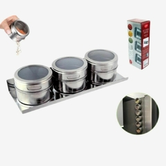 Set Especiero X3 con Base Metalica - NutricionSimplificada