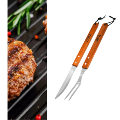 Set X2 Parrillero Cuchillo Y Tenedor - NutricionSimplificada