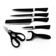 Set Juego Cuchillos Cocina 6 Pz Acero Cerámica Profesional - NutricionSimplificada