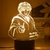 Luz nocturna 3D de Harry Potter: Mesa creativa con diseño de figura de Anime LED para decoración en internet