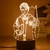Luz nocturna 3D de Harry Potter: Mesa creativa con diseño de figura de Anime LED para decoración