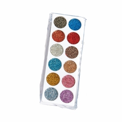 Paleta de Sombras Glitter 12 Cores Vivai - loja online