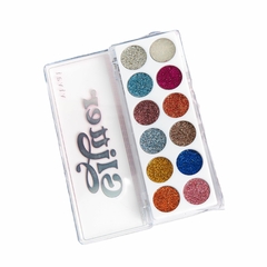 Paleta de Sombras Glitter 12 Cores Vivai - Nalu Make