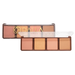 Paleta de Blush Iluminador e Contorno Elegance Dalla