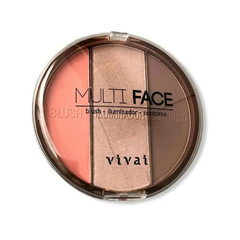 Blush Iluminador e Contorno Multiface Vivai