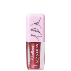 Lip Gloss Com Glitter Ruby Rose - Nalu Make