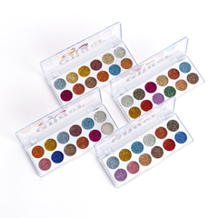 Paleta de Sombras Glitter 12 Cores Vivai