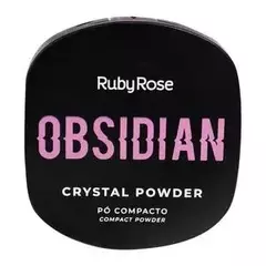 Pó Compacto Crystal Powder Obsidian Ruby Rose