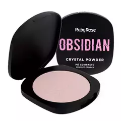 Pó Compacto Crystal Powder Obsidian Ruby Rose