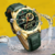 Naviforce relógio de aço e couro analógico digital masculino 9208 - loja online