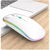 Mouse Sem Fio Recarregável Wireless Led Rgb Ergonômico - Henbercom