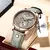 Relógio de pulso masculino de luxo impermeável Aço e Couro - comprar online
