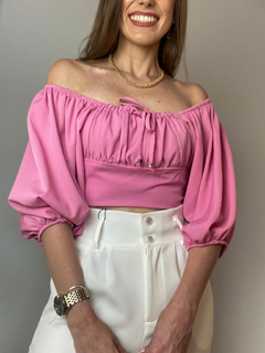 CROPPED ROMA ROSA - comprar online