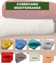 Cubrecama Palette Mediterranee 100% algodón.
