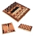 AJEDREZ + DAMAS + BACKGAMMON 3 EN 1 MADERA - comprar online