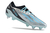 Chuteira Trava Mista Adidas X Speedportal 1 Crazyfast Messi Edition - Prata com detalhes em azul e preto