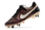 Chuteira Trava Mista Nike Tiempo Legend IX Elite - Bronze com detalhes em dourado e preto - loja online