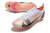 Chuteira Trava Mista Nike Mercurial Vapor XIV Elite Pro - Branco com detalhes em bege e rosa - loja online